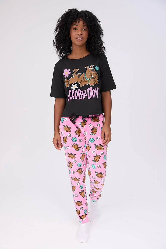 Ensemble jogger et t-shirt pyjama super doux imprimé Scooby-Doo!