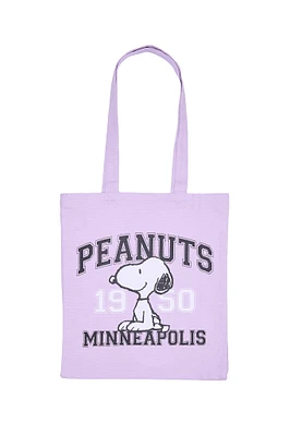 Peanuts Snoopy Printed Tote Bag