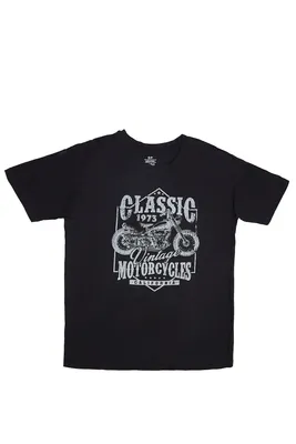 Classic Vintage Motorcycles Graphic Oversized Tee