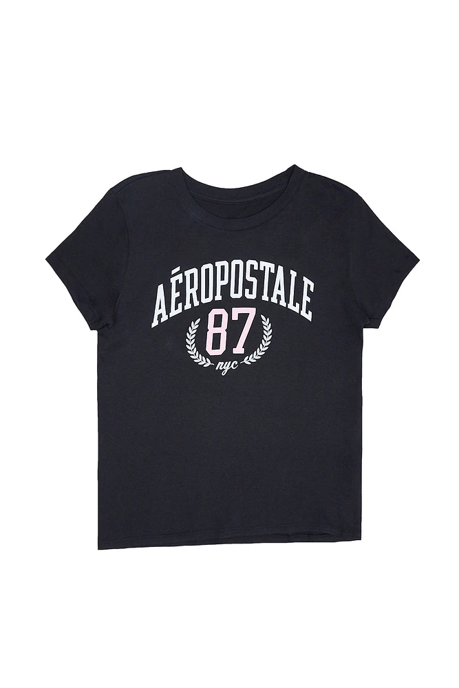 AERO 87 NYC Crest Graphic Classic Tee