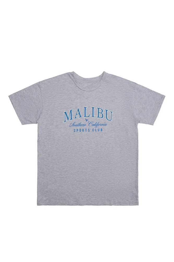 T-shirt décontracté imprime? graphique Malibu