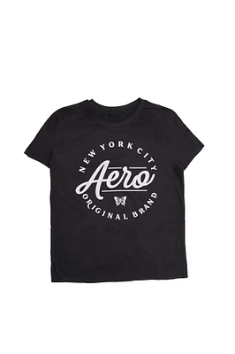 T-shirt décontracté imprimé graphique AERO NYC Butterfly