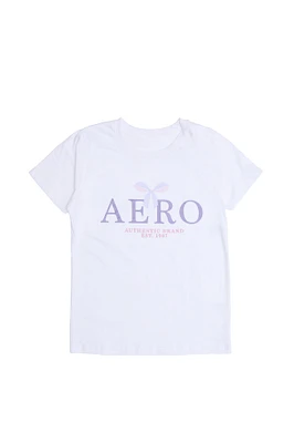 T-shirt décontracté imprime? graphique AERO Bow