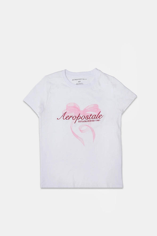 T-shirt classique imprime? graphique Aéropostale Bow