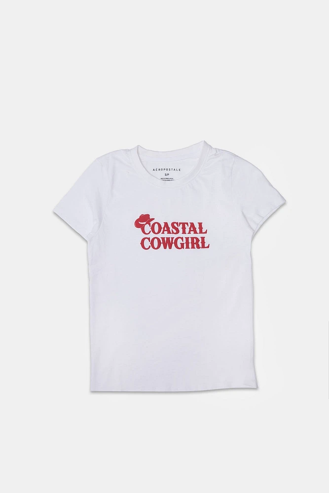 T-shirt classique imprime? graphique Coastal Cowgirl