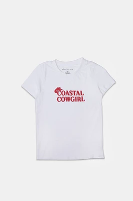 T-shirt classique imprime? graphique Coastal Cowgirl