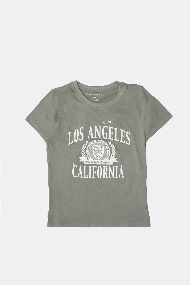T-shirt classique imprime? graphique Los Angeles California