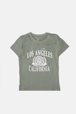 T-shirt classique imprime? graphique Los Angeles California