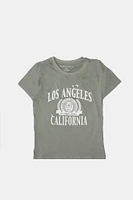 T-shirt classique imprime? graphique Los Angeles California