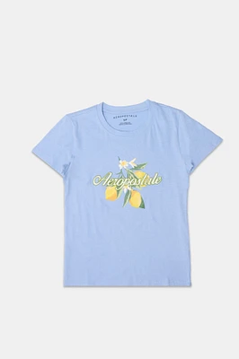 T-shirt classique imprime? graphique Aéropostale Lemons