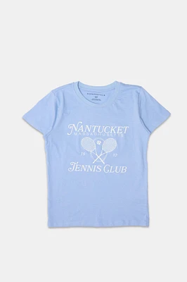 T-shirt classique imprime? graphique Nantucket Tennis Club