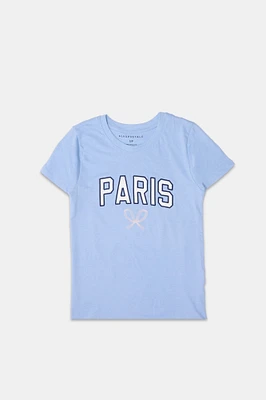 T-shirt classique imprime? graphique Paris