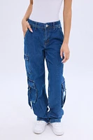 AERO Premium Air Low Rise Wide Leg Cargo Jean