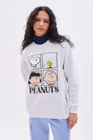 Peanuts Snoopy Graphic Crew Neck Oversized Sweatshirt