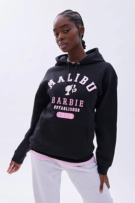 Barbie Malibu Graphic Oversized Pullover Hoodie