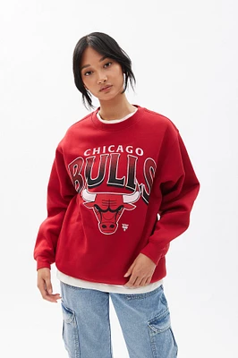 Chicaco Bulls Graphic Crew Neck Oversized Sweatshirt