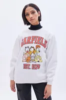 Garfield Est 1970 Graphic Crew Neck Oversized Sweatshirt