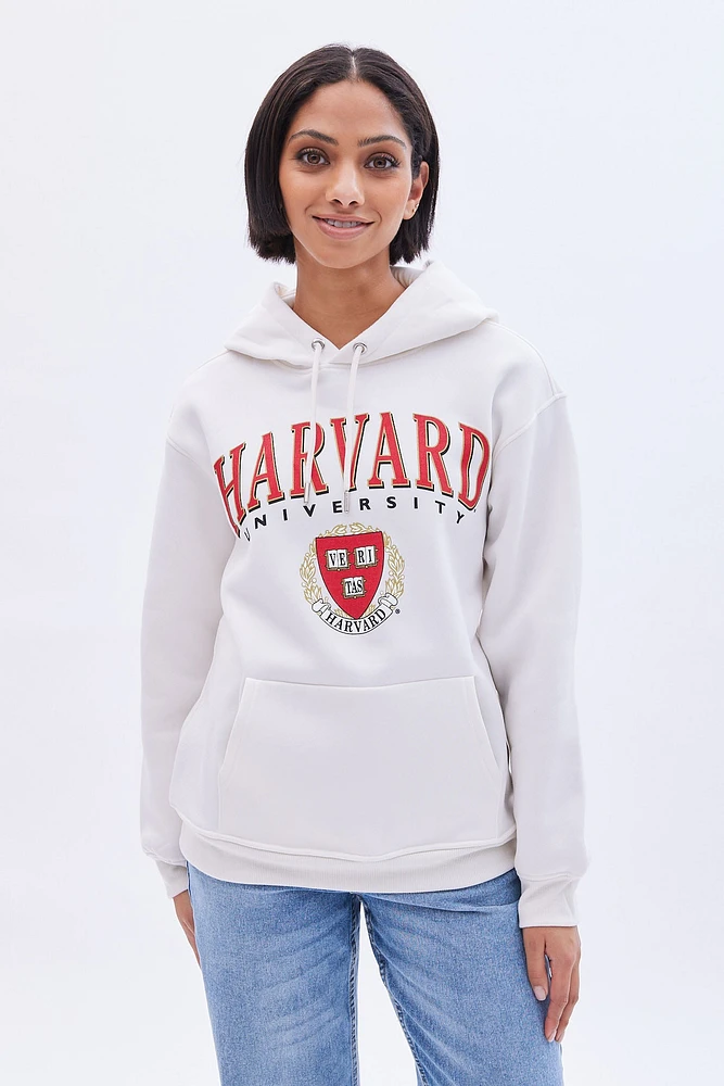 Harvard University Graphic Oversized Pullover Hoodie