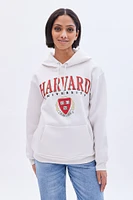 Harvard University Graphic Oversized Pullover Hoodie