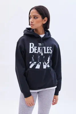 The Beatles Graphic Oversized Pullover Hoodie
