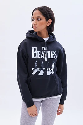 The Beatles Graphic Oversized Pullover Hoodie