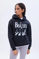 The Beatles Graphic Oversized Pullover Hoodie