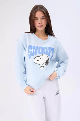 Peanuts Snoopy Graphic Crew Neck Sweatshirt