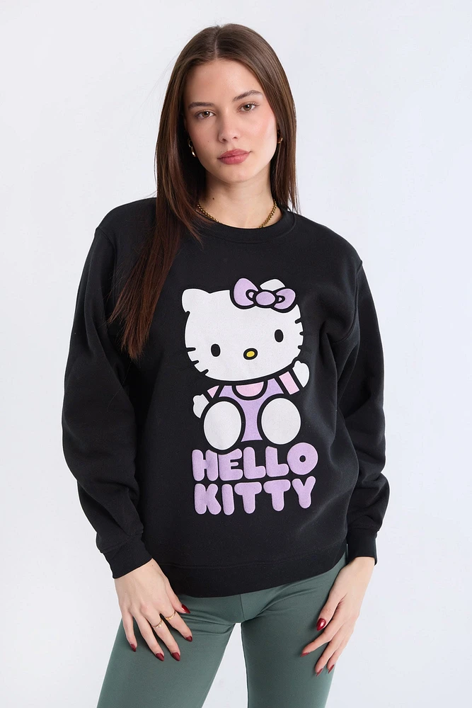 Sweat-shirt imprimé graphique Hello Kitty