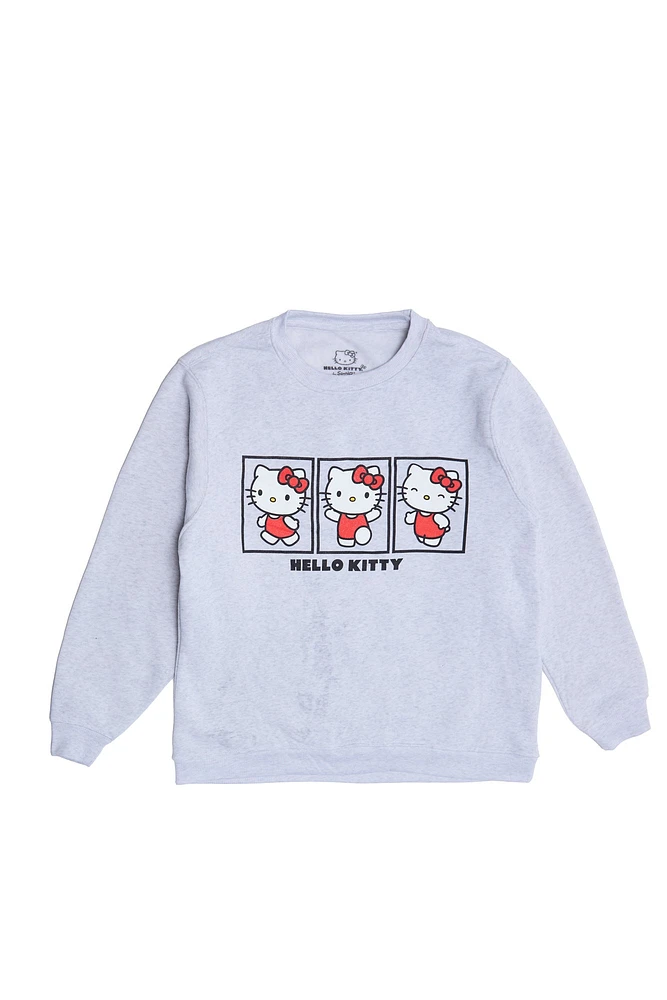 Hello Kitty Graphic Crew Neck Sweatshirt