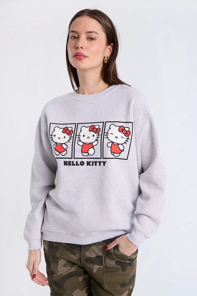 Hello Kitty Graphic Crew Neck Sweatshirt