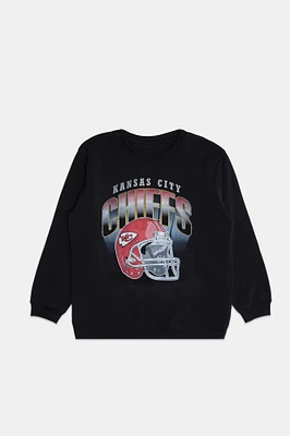 Kansas City Chiefs Graphic Crew Neck Sweatshirt