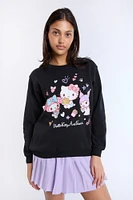 Hello Kitty And Friends Graphic Crew Neck Sweatshirt