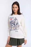 Coors Cowboy Graphic Crew Neck Sweatshirt