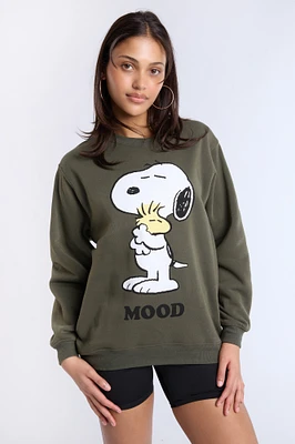 Sweat-shirt ras du cou graphique Peanuts Snoopy Moods