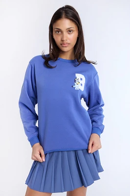 Bluey Graphic Crew Neck Sweatshirt