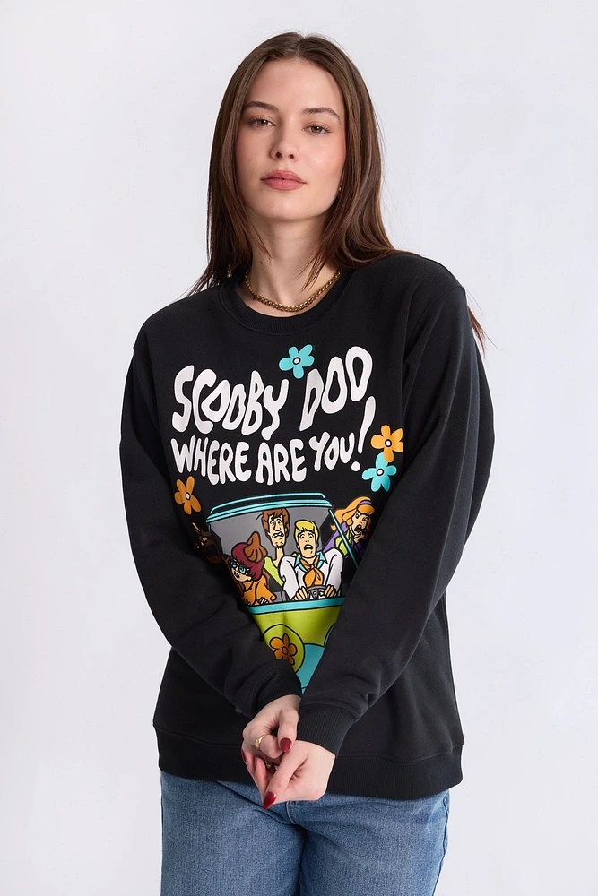 Scooby-Doo Graphic Crew Neck Sweatshirt