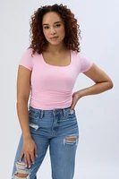 T-shirt à col carré AERO