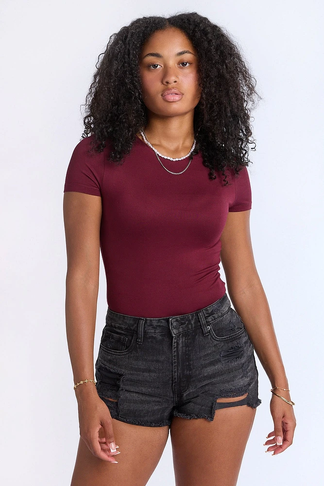 AERO Short Sleeve Crew Neck Bodysuit
