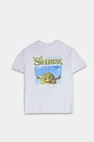 T-shirt coupe garçonne imprime? graphique Shrek