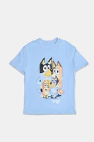 T-shirt coupe garçonne imprime? graphique Bluey