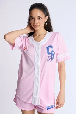 Maillot de baseball en maille aérée Bisounours