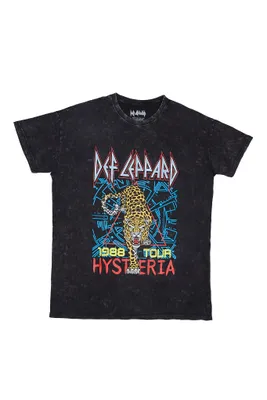 Def Leppard Hysteria 1988 Tour Graphic Relaxed Tee