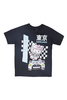 Hello Kitty Tokyo Speed Race Graphic Relaxed Tee