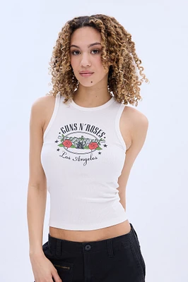 Guns N' Roses Graphic Ribbed Tank Top