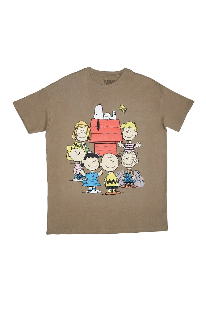 Peanuts Snoopy Family Graphic Relaxed Tee