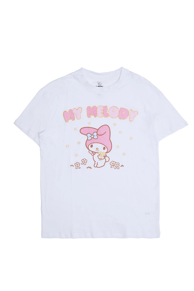 T-shirt décontracté imprime? graphique My Melody