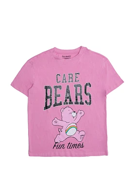 T-shirt décontracté imprime? graphique Care Bears Fun Times