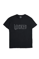 T-shirt décontracté en strass imprime? graphique Wicked