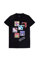 T-shirt décontracté imprimé graphique Hello Kitty And Friends