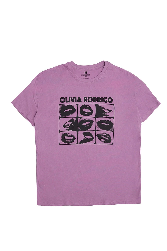 T-shirt décontracté imprimé graphique Olivia Rodrigo